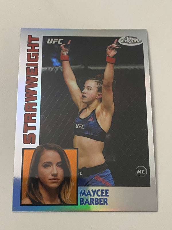 2019 Topps Chrome UFC '84 Throwback #84T-MB Maycee Barber