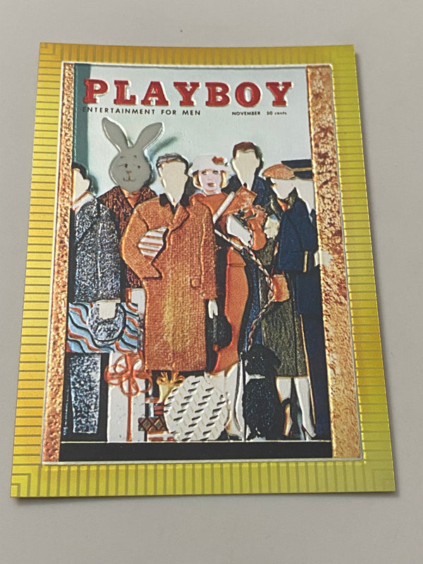 1995 Sports Time Inc Playboy Cover Chromium #7 Mr. Playboy November 1956