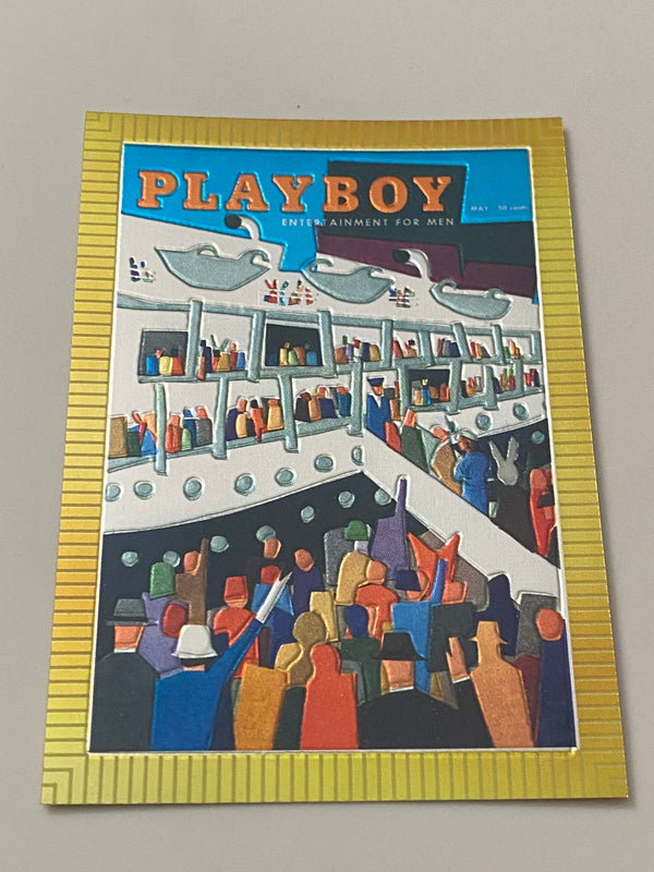 1995 Sports Time Inc Playboy Cover Chromium #9 Steamship - May 1957