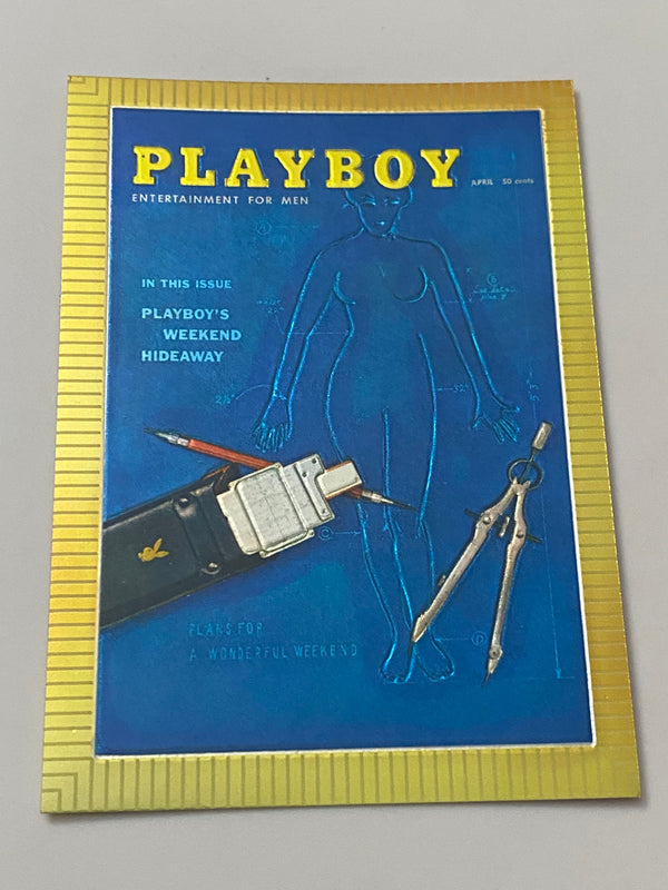 1995 Sports Time Inc Playboy Cover Chromium #14 Blueprint - April 1959
