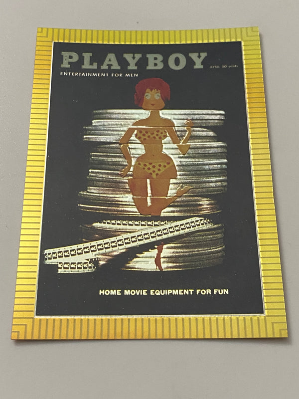 1995 Sports Time Inc Playboy Cover Chromium #18 Movie Equipment - April 1960