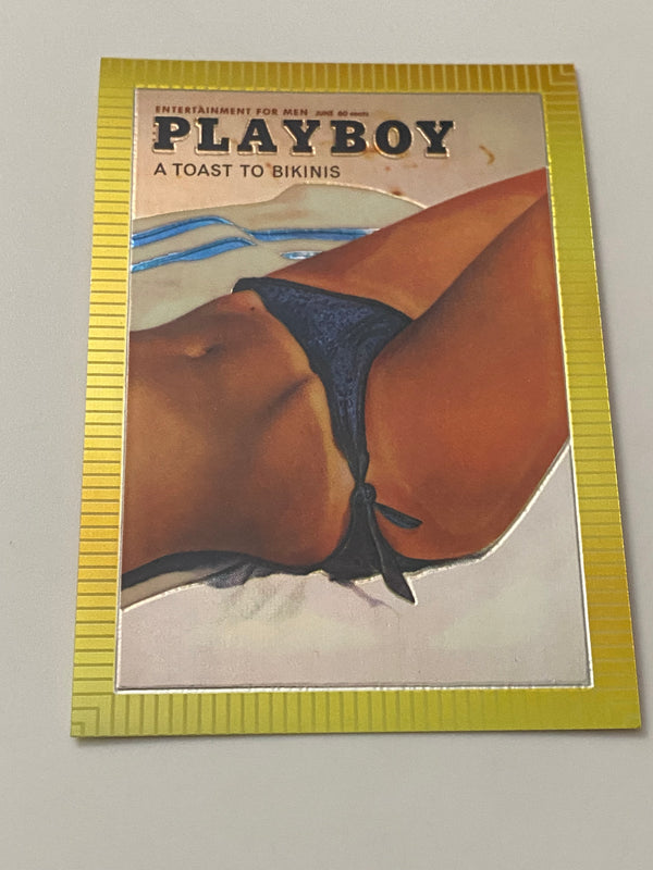 1995 Sports Time Inc Playboy Cover Chromium #24 Bikini - June 1962