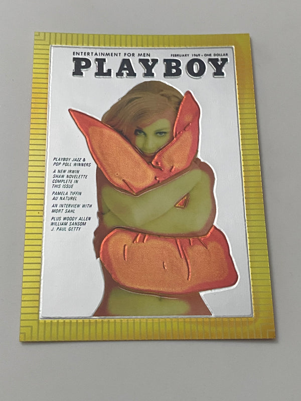 1995 Sports Time Inc Playboy Cover Chromium #35 Nancy Chamberlain - February 1969