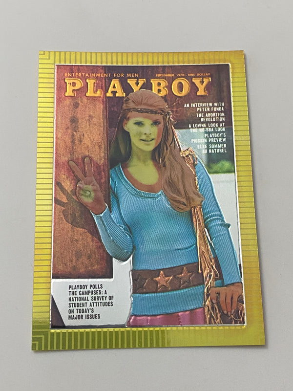 1995 Sports Time Inc Playboy Cover Chromium #37 Debbie Ellison - September 1970