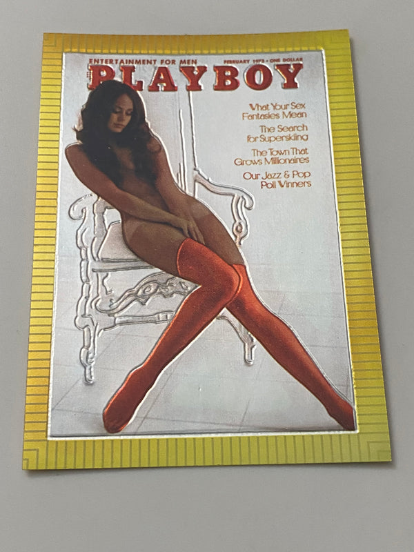 1995 Sports Time Inc Playboy Cover Chromium #42 Jeanette Larsen - February 1973
