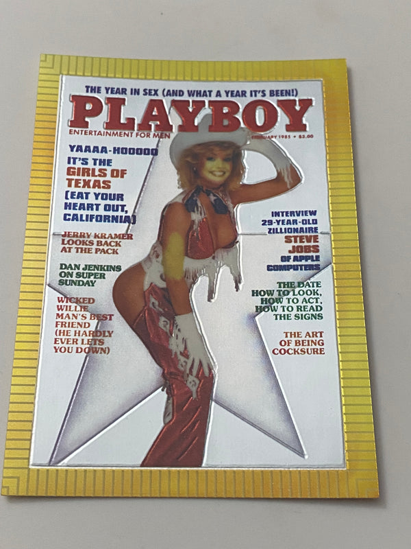 1995 Sports Time Inc Playboy Cover Chromium #71 Julie McCullough - February 1985