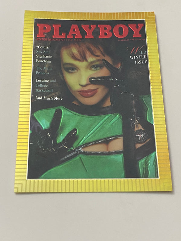 1995 Sports Time Inc Playboy Cover Chromium #76 Joanne Russell - February 1987