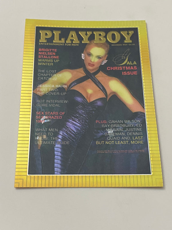 1995 Sports Time Inc Playboy Cover Chromium #78 Brigitte Nielsen - December 1987