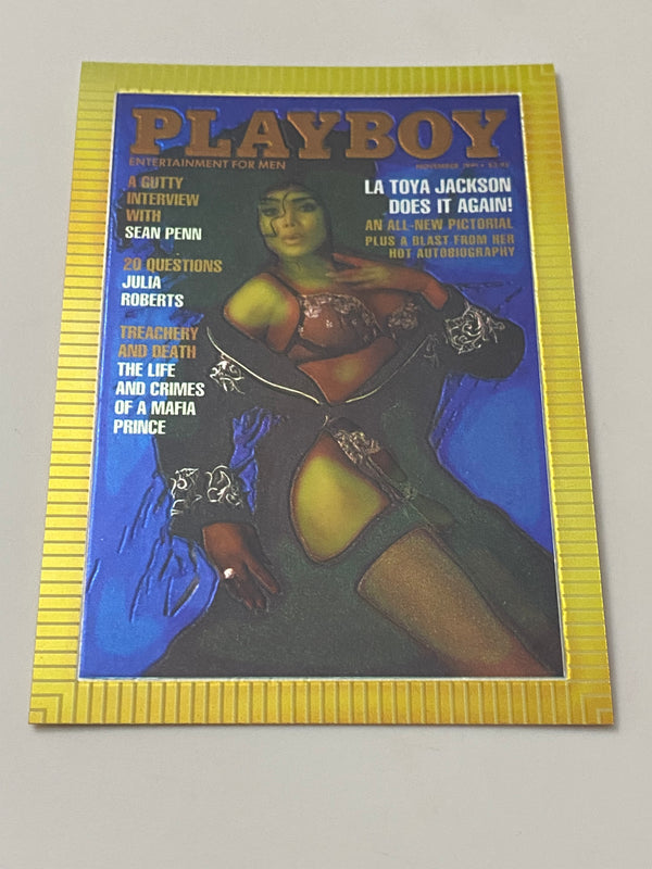 1995 Sports Time Inc Playboy Cover Chromium #88 La Toya Jackson - November 1991