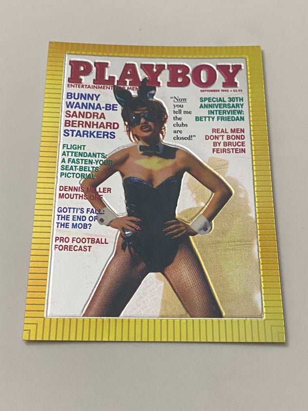 1995 Sports Time Inc Playboy Cover Chromium #92 Sandra Bernhard - September 1992