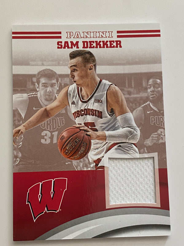 2015 Panini Collegiate Wisconsin Jersey #SD-WIS Sam Dekker