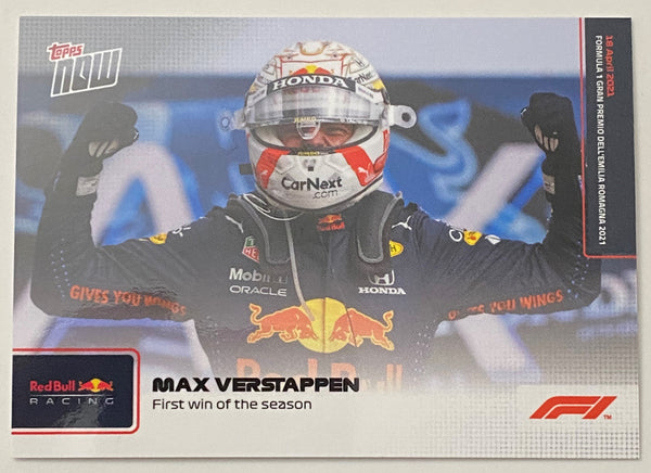 2021 Topps Now F1 #4 Max Verstappen