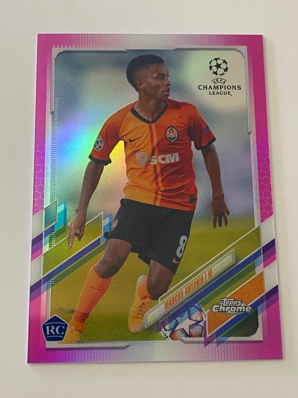 2020-21 Topps Chrome UEFA Champions League Pink Refractor /175 #59 Marcos Antonio RC
