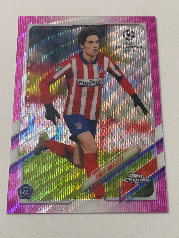 2020-21 Topps Chrome UEFA Champions League Pink Refractor #77 Sergio Camello RC