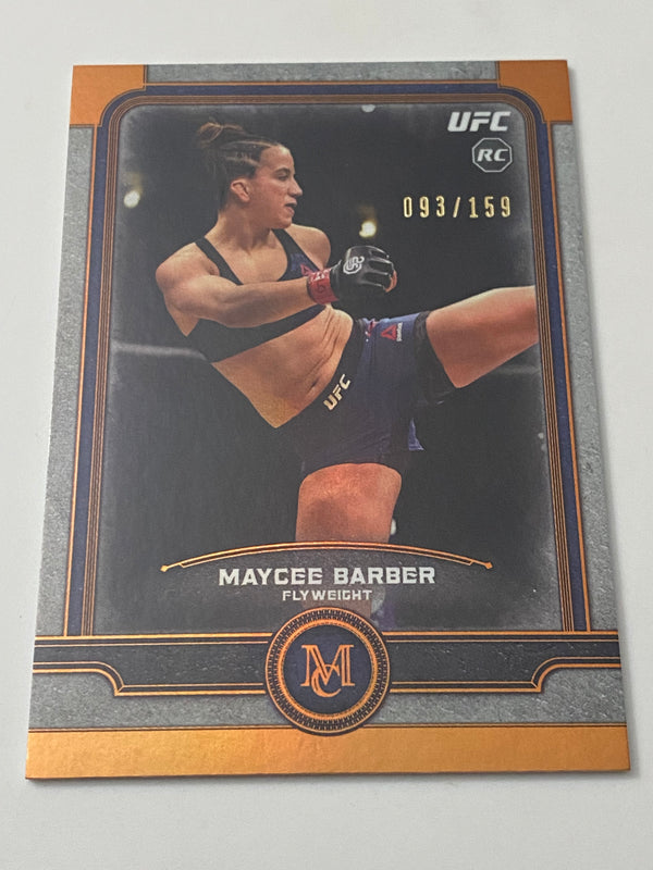 2019 Topps Museum Collection UFC Copper /159 #43 Maycee Barber RC