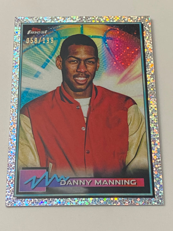 2021 Finest Speckle Refractor /199 #43 Danny Manning