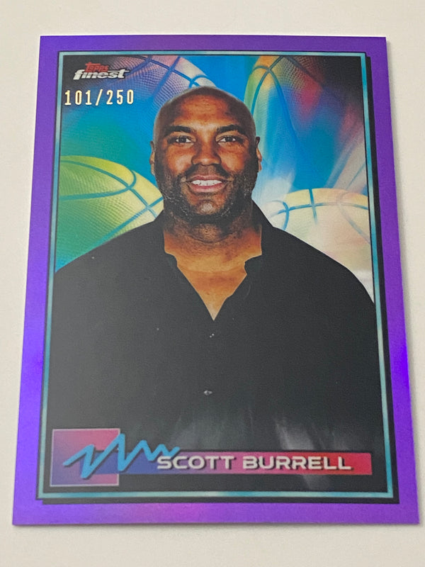 2021 Finest Purple Refractor /250 #49 Scott Burrell