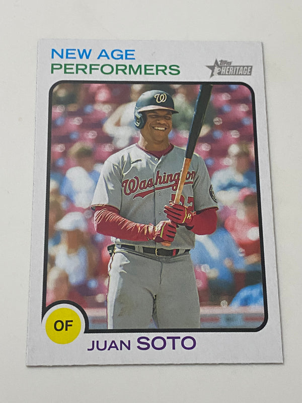 2022 Topps Heritage New Age Performers #NAP-7 Juan Soto