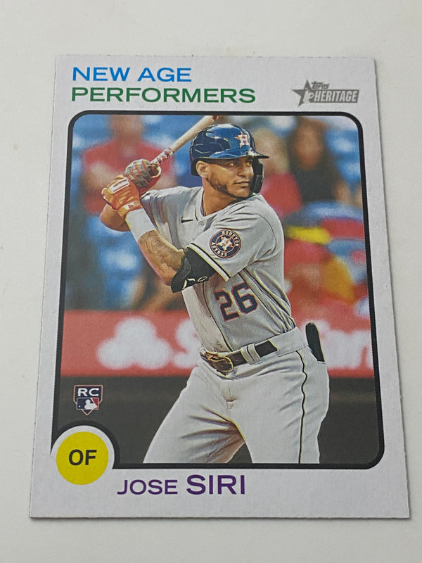 2022 Topps Heritage New Age Performers #NAP-20 Jose Siri RC