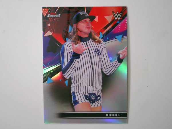 2021 Topps Finest WWE Refractor #34 Riddle