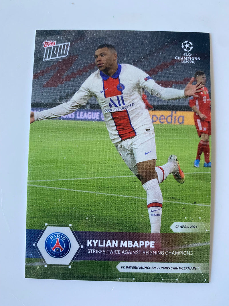 2021 Topps Now UEFA Champions League #61 Kylian Mbappe