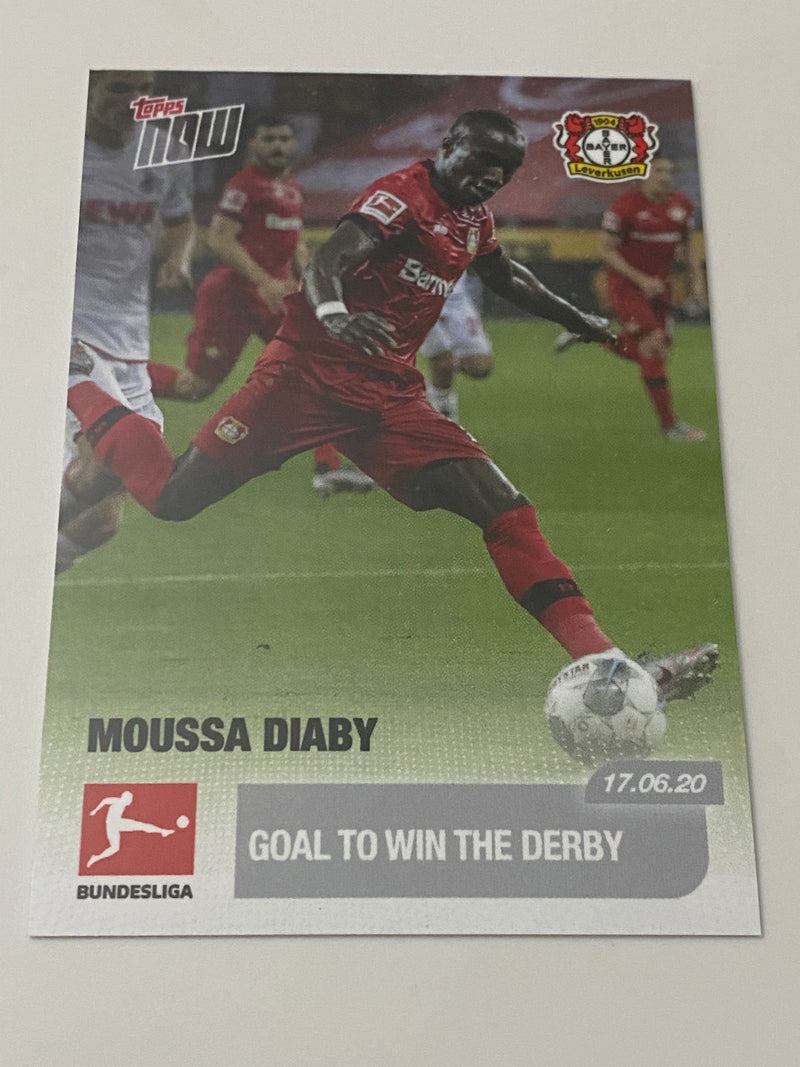 2020 Topps Now Bundesliga #182 Moussa Diaby RC XRC