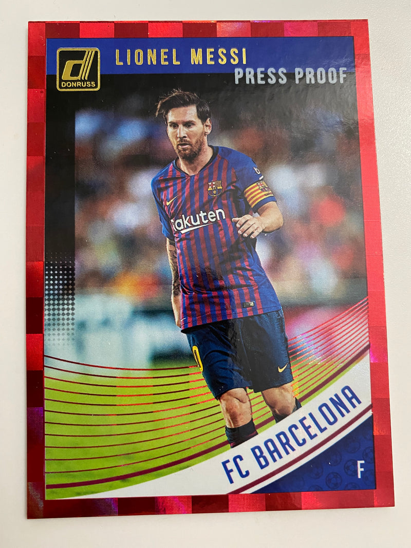 2018-19 Donruss Red Press Proof #1 Lionel Messi