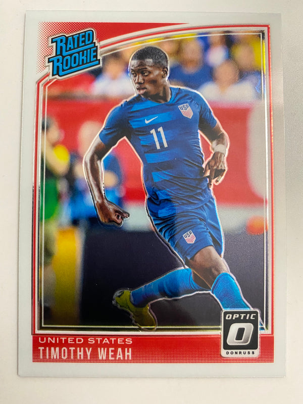 2018-19 Donruss Optic RR #198 Timothy Weah RC