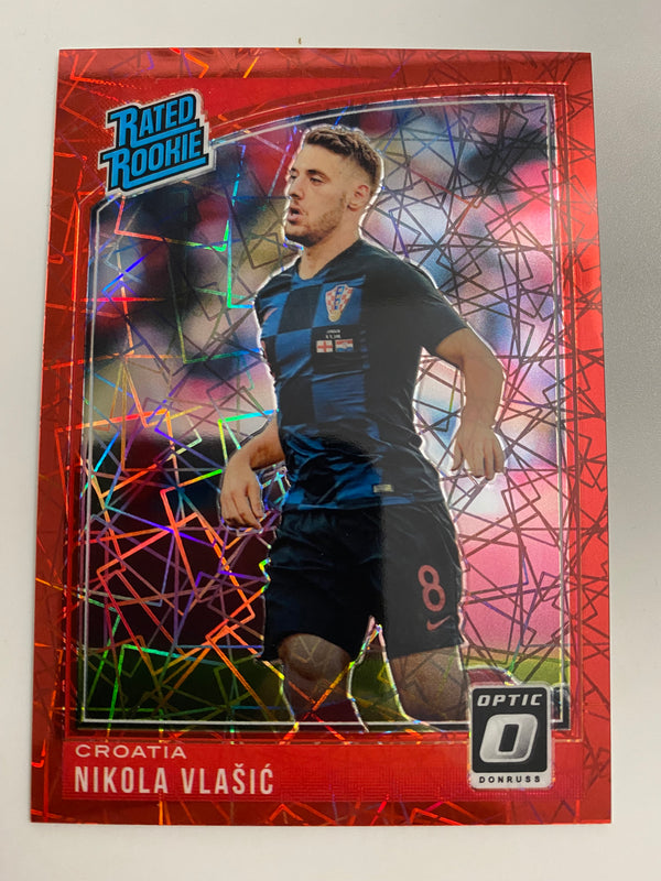 2018-19 Donruss Optic RR Red Velocity /50 #188 Nikola Vlasic RC