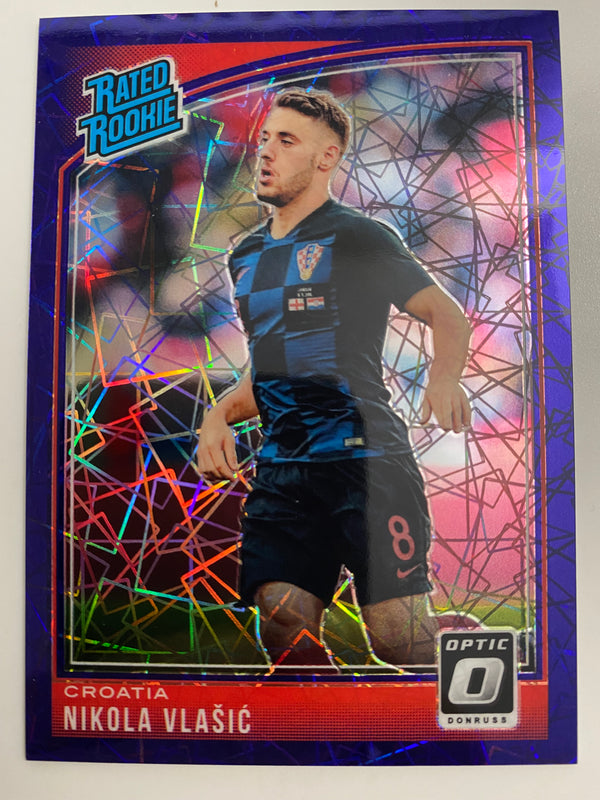 2018-19 Donruss Optic RR Purple Velocity /125 #188 Nikola Vlasic RC