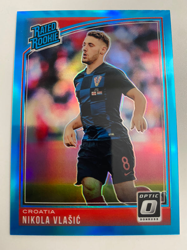 2018-19 Donruss Optic RR Blue Holo /149 #188 Nikola Vlasic RC