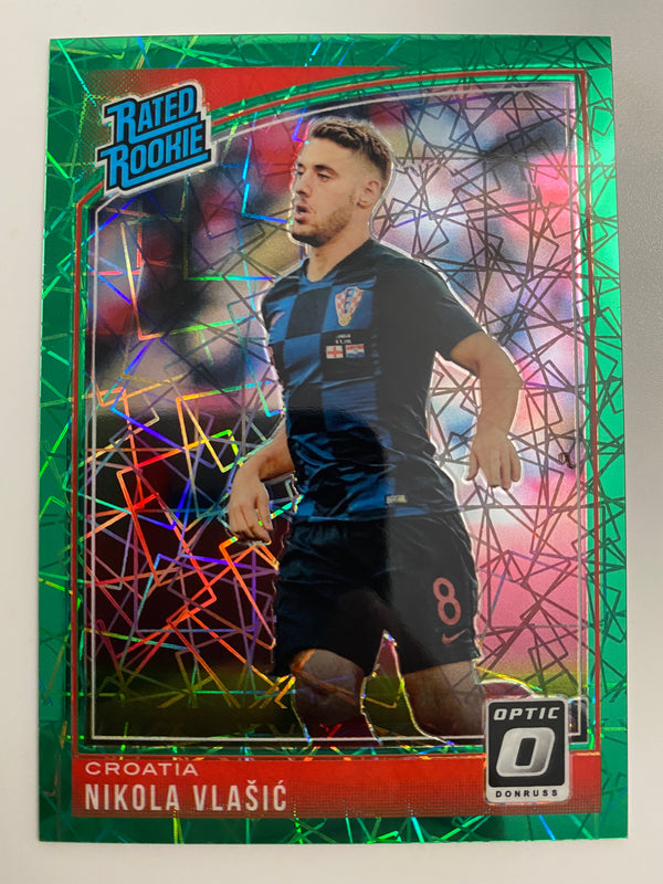 2018-19 Donruss Optic RR Green Velocity /200 #188 Nikola Vlasic RC