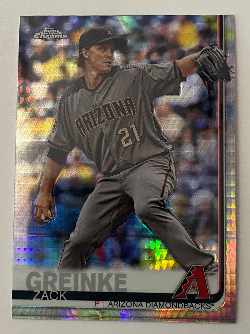 2019 Topps Chrome Prism Refractor #23 Zack Greinke