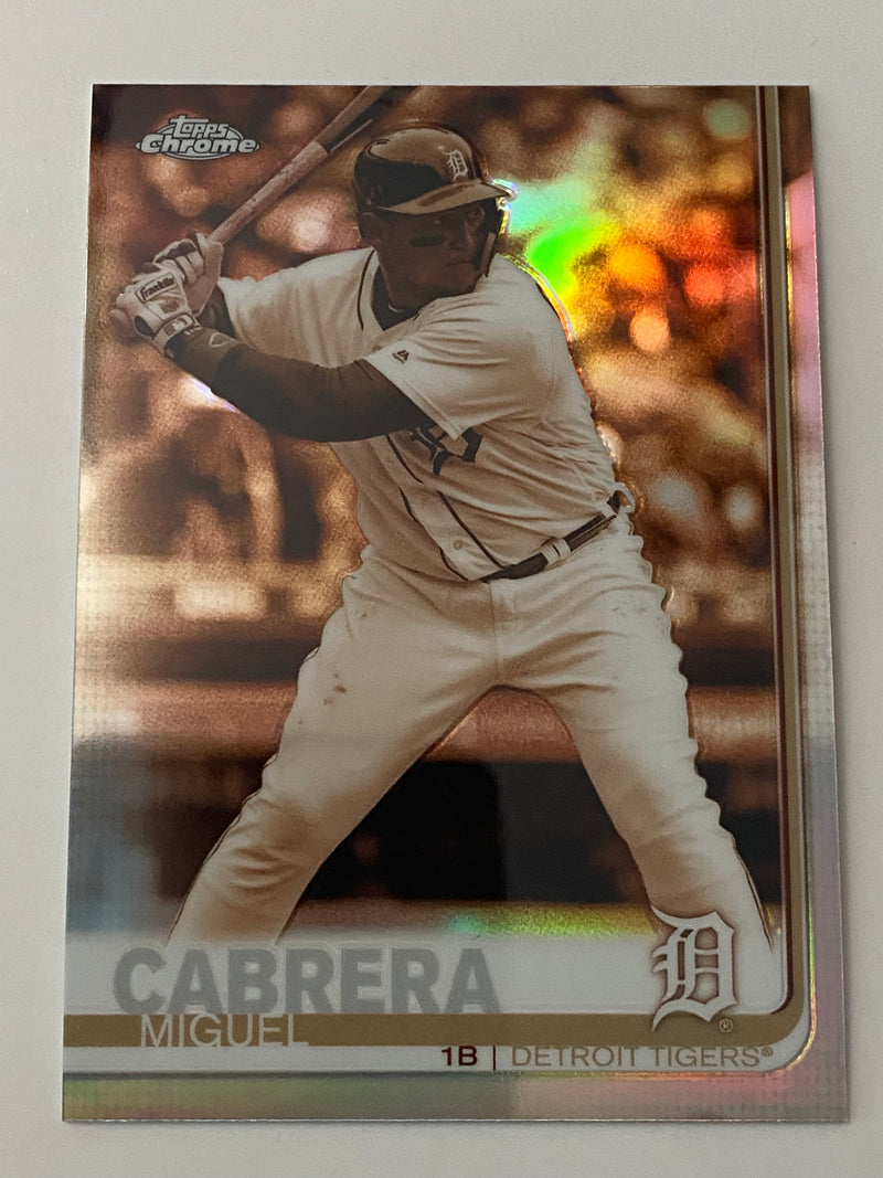 2019 Topps Chrome Sepia Refractor #115 Miguel Cabrera