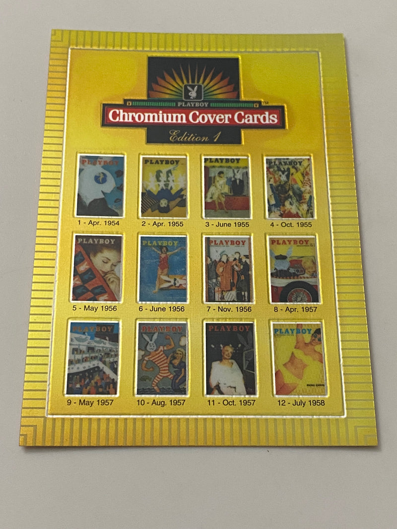 1995 Sports Time Inc Playboy Cover Chromium #25 Checklist 1