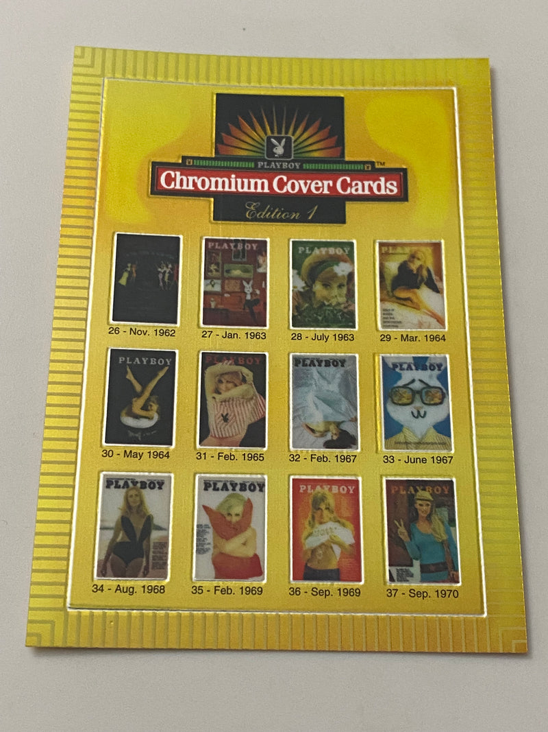 1995 Sports Time Inc Playboy Cover Chromium #50 Checklist 2