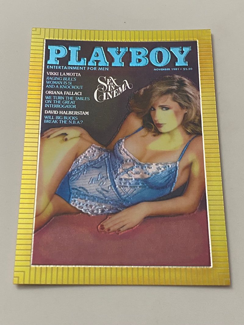 1995 Sports Time Inc Playboy Cover Chromium #64 Teri Petersen - November 1981