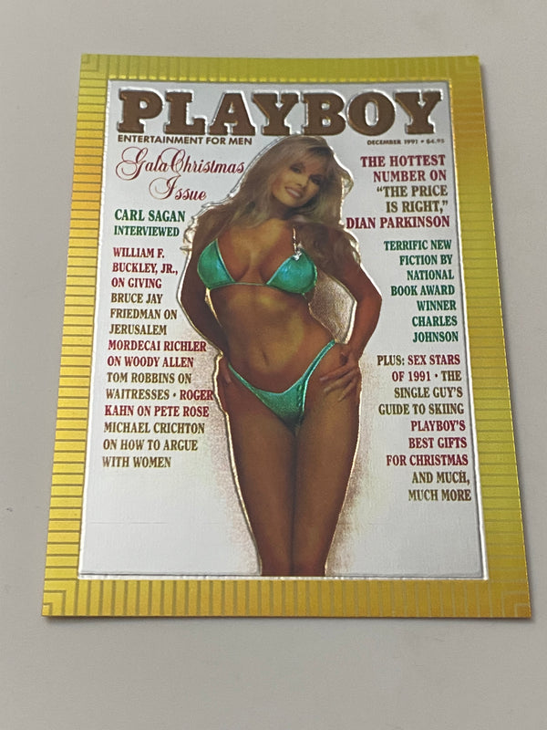 1995 Sports Time Inc Playboy Cover Chromium #89 Dian Parkinson - December 1991
