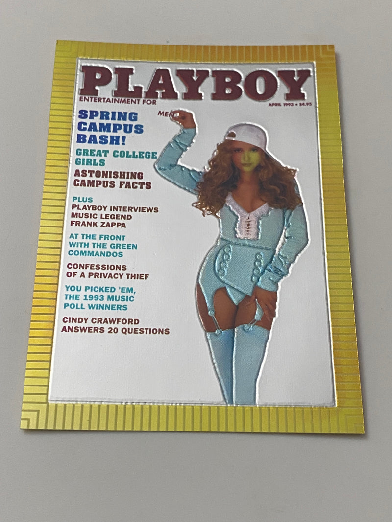 1995 Sports Time Inc Playboy Cover Chromium #95 Tonja Christensen - April 1993