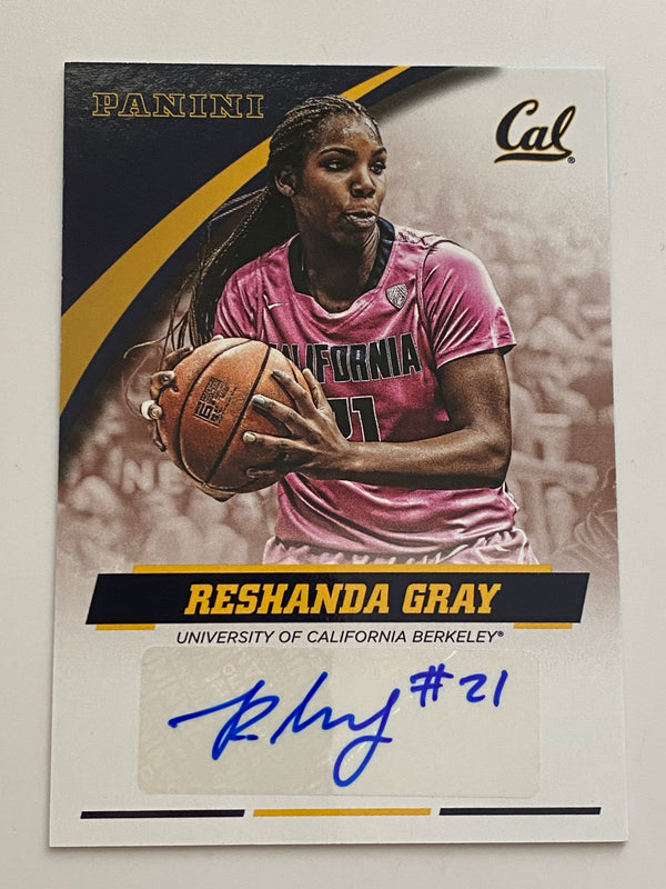 2015 Panini Collegiate Cal University of California Auto #RG-CAL Reshanda Gray