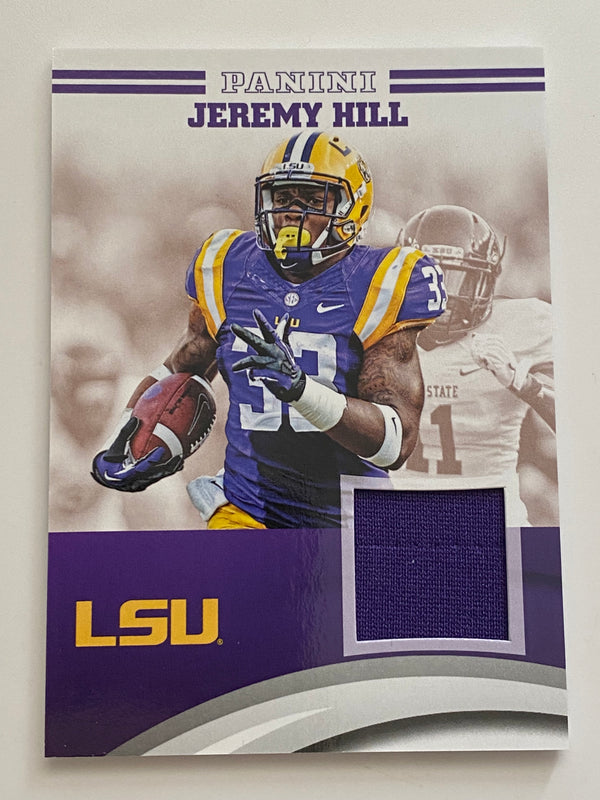 2015 Panini Collegiate LSU Jersey #JH-LSU Jeremy Hill