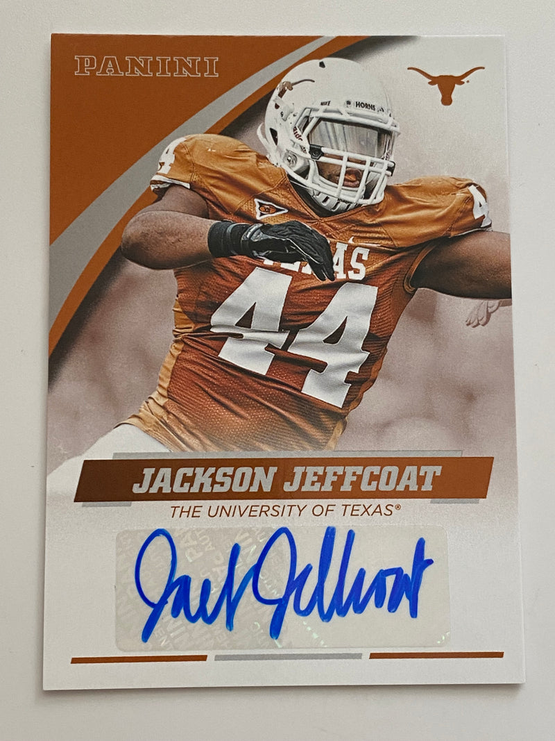 2015 Panini Collegiate University of Texas Auto #JJ-TEX Jackson Jeffcoat