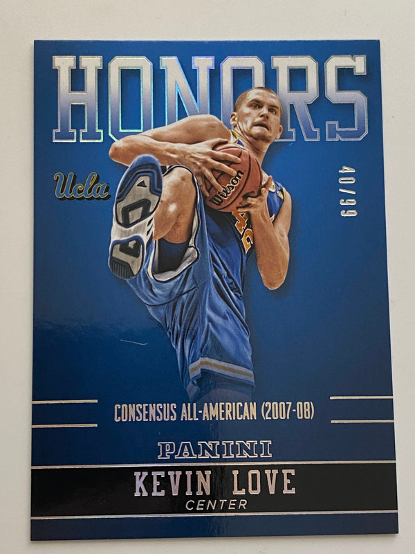 2015 Panini Collegiate UCLA Honors Silver /99 #KEL-UCL Kevin Love