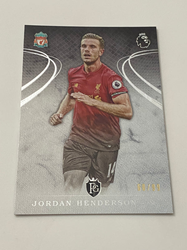 2016-17 Topps English Premier League Gold Silver /99 #88 Jordan Henderson