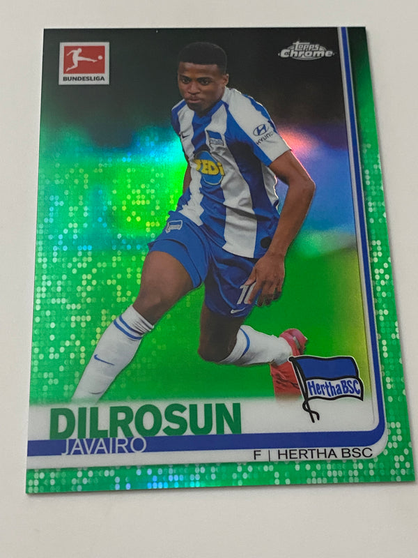 2019-20 Topps Chrome Bundesliga Green Refractor /99 #86 Javairo Dilrosun RC