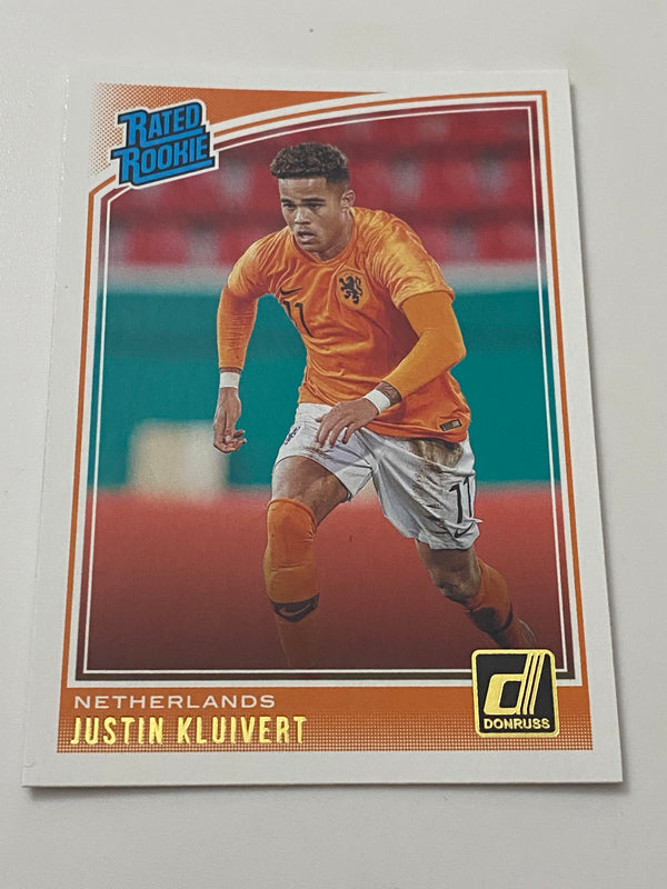 2018-19 Donruss RR SP #196 Justin Kluivert RC