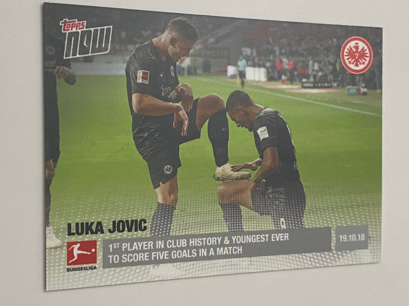 2018 Topps Now Bundesliga #27 Luka Jovic Pre RC XRC