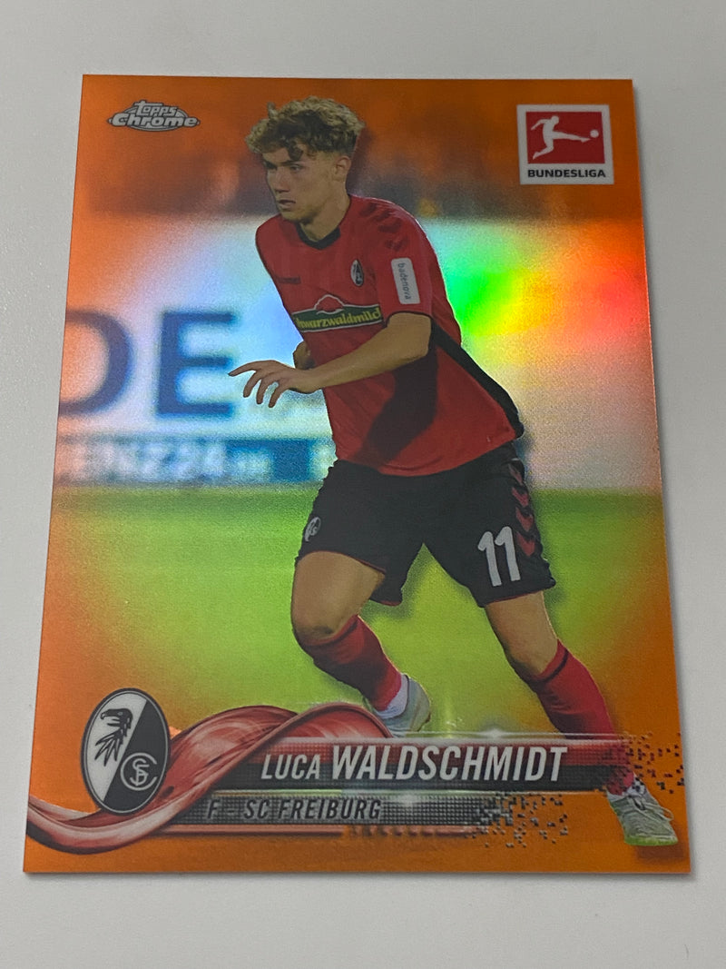 2018-19 Topps Chrome Bundesliga Orange Refractor /25 #17 Luca Waldschmidt RC