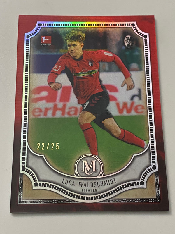 2018-19 Topps Museum Collection Bundesliga Red /25 #18 Luca Waldschmidt RC