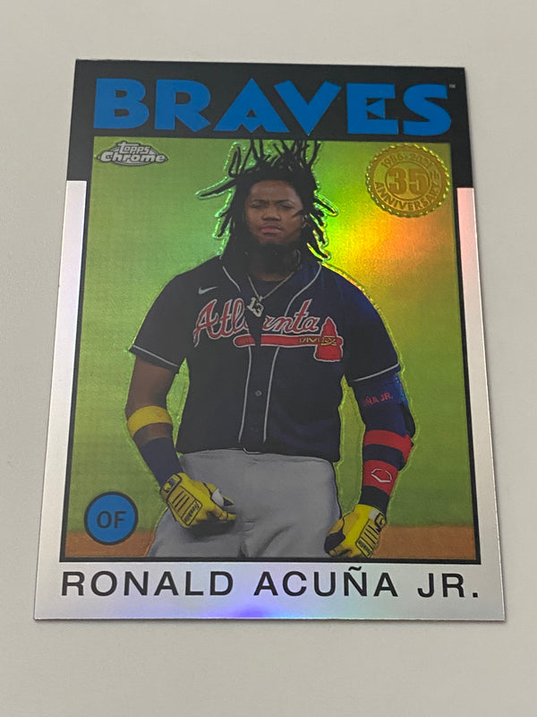 2021 Topps Chrome 35th Anniversary 1986 #86BC-3 Ronald Acuna Jr